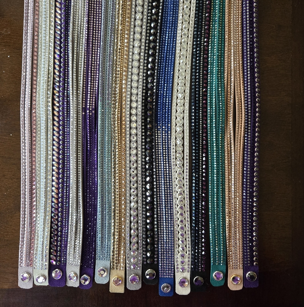 Colorful Swarovski Wrap Bracelets